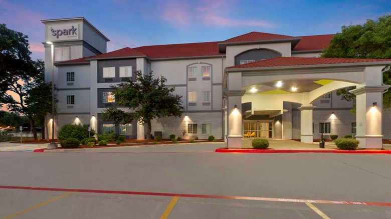 <b>Spark by Hilton San Antonio Dominion Exterior</b>. Images powered by <a href="https://iceportal.shijigroup.com/" title="IcePortal" target="_blank">IcePortal</a>.