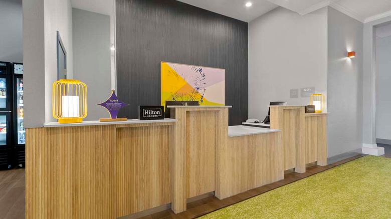 <b>Spark by Hilton San Antonio Dominion Lobby</b>. Images powered by <a href="https://iceportal.shijigroup.com/" title="IcePortal" target="_blank">IcePortal</a>.