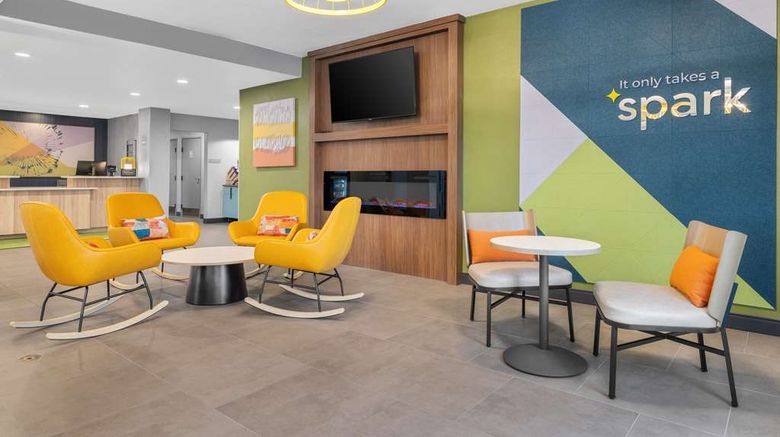 <b>Spark by Hilton Colorado Springs Lobby</b>. Images powered by <a href="https://iceportal.shijigroup.com/" title="IcePortal" target="_blank">IcePortal</a>.