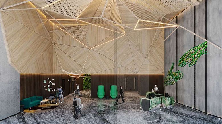 <b>Artyzen Habitat Hengqin Zhuhai Lobby</b>. Images powered by <a href="https://iceportal.shijigroup.com/" title="IcePortal" target="_blank">IcePortal</a>.