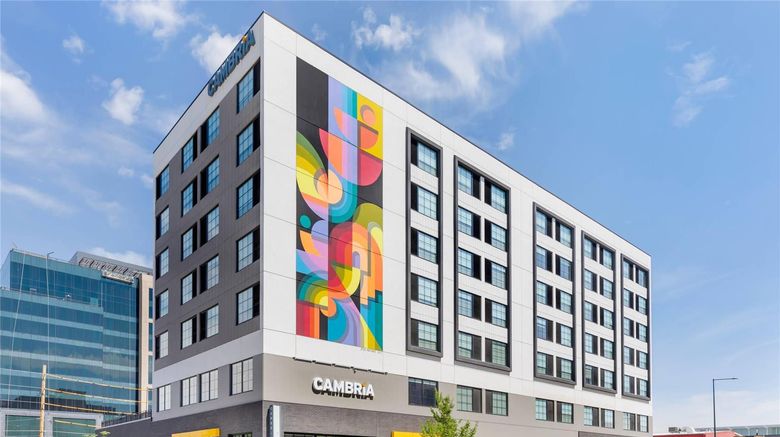 Cambria Hotel Denver Downtown RiNo Exterior. Images powered by <a href="https://iceportal.shijigroup.com" target="_blank" rel="noopener">Ice Portal</a>.