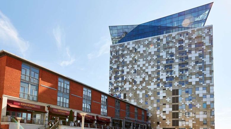 <b>The Cube Hotel Birmingham Exterior</b>. Images powered by <a href="https://iceportal.shijigroup.com/" title="IcePortal" target="_blank">IcePortal</a>.