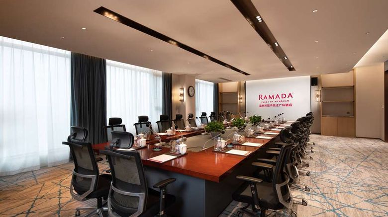 <b>Ramada Plaza Wyndham Wenzhou Cangnan Meeting</b>. Images powered by <a href="https://iceportal.shijigroup.com/" title="IcePortal" target="_blank">IcePortal</a>.