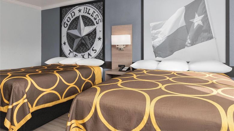 <b>Super 8 Ft Worth Entertainment District Room</b>. Images powered by <a href="https://iceportal.shijigroup.com/" title="IcePortal" target="_blank">IcePortal</a>.