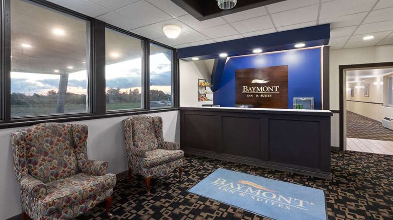 <b>Baymont by Wyndham Bay City Lobby</b>. Images powered by <a href="https://iceportal.shijigroup.com/" title="IcePortal" target="_blank">IcePortal</a>.