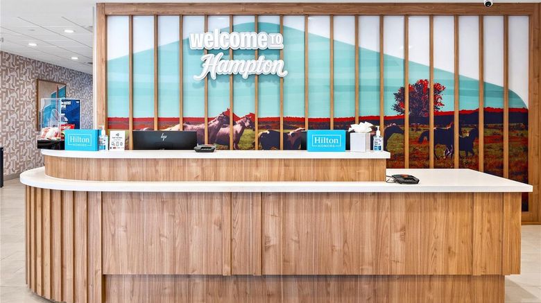 <b>Hampton Inn Wharton TX Lobby</b>. Images powered by <a href="https://iceportal.shijigroup.com/" title="IcePortal" target="_blank">IcePortal</a>.