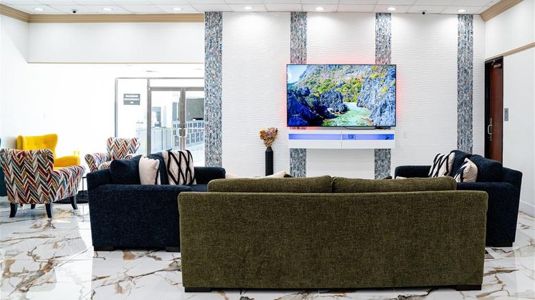 <b>Baymont Corpus Christi Airport Lobby</b>. Images powered by <a href="https://iceportal.shijigroup.com/" title="IcePortal" target="_blank">IcePortal</a>.