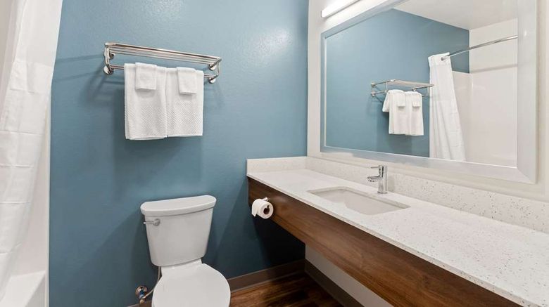 <b>WoodSpring Suites Denver Commerce City Room</b>. Images powered by <a href="https://iceportal.shijigroup.com/" title="IcePortal" target="_blank">IcePortal</a>.