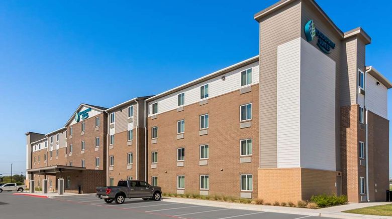 <b>WoodSpring Suites Waco South Exterior</b>. Images powered by <a href="https://iceportal.shijigroup.com/" title="IcePortal" target="_blank">IcePortal</a>.