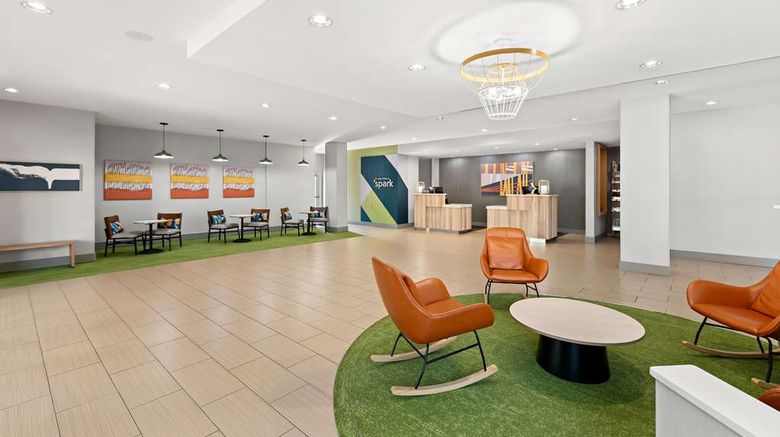 <b>Spark by Hilton Little Rock West Lobby</b>. Images powered by <a href="https://iceportal.shijigroup.com/" title="IcePortal" target="_blank">IcePortal</a>.
