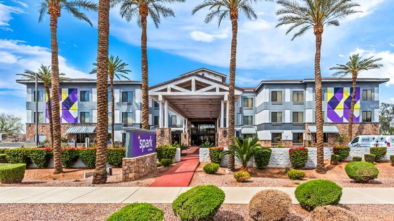 Spark by Hilton Phoenix East Mesa Exterior. Images powered by <a href="https://iceportal.shijigroup.com" target="_blank" rel="noopener">Ice Portal</a>.