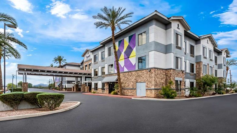 <b>Spark by Hilton Phoenix East Mesa Exterior</b>. Images powered by <a href="https://iceportal.shijigroup.com/" title="IcePortal" target="_blank">IcePortal</a>.