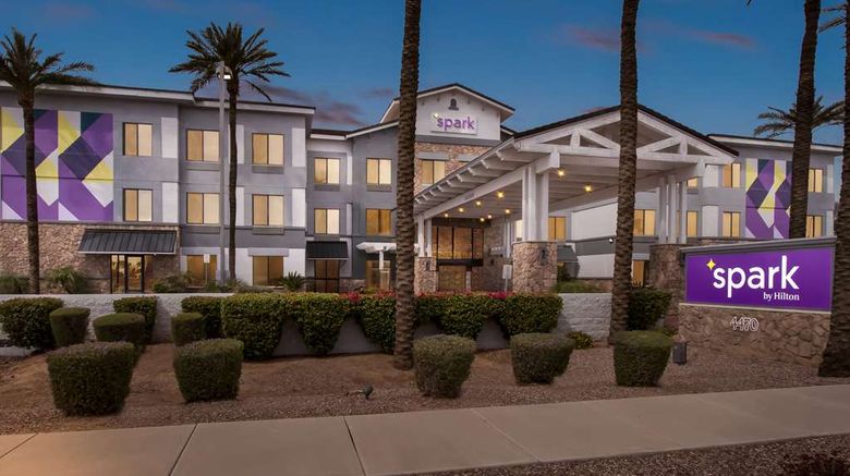 <b>Spark by Hilton Phoenix East Mesa Exterior</b>. Images powered by <a href="https://iceportal.shijigroup.com/" title="IcePortal" target="_blank">IcePortal</a>.
