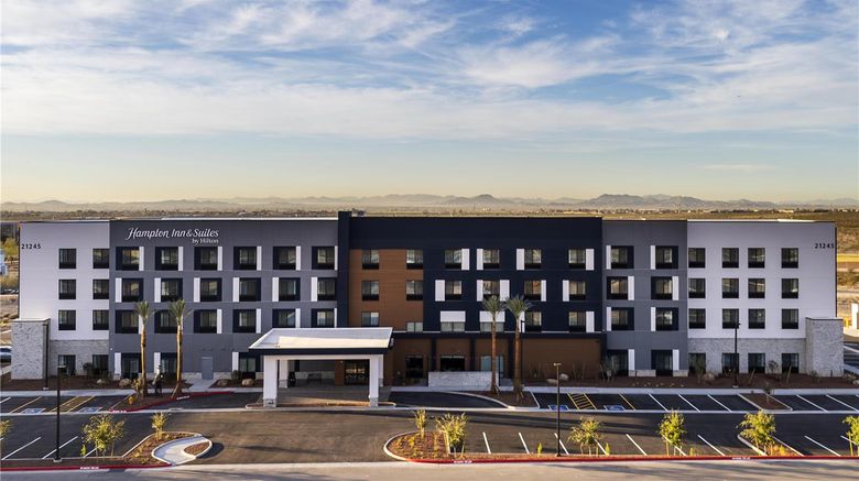 <b>Hampton Inn Buckeye Exterior</b>. Images powered by <a href="https://iceportal.shijigroup.com/" title="IcePortal" target="_blank">IcePortal</a>.