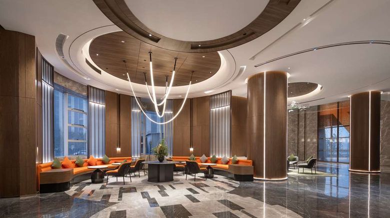 <b>Hampton by Hilton Daqing Lobby</b>. Images powered by <a href="https://iceportal.shijigroup.com/" title="IcePortal" target="_blank">IcePortal</a>.
