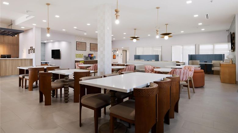 <b>Home2 Suites by Hilton South Padre Islan Restaurant</b>. Images powered by <a href="https://iceportal.shijigroup.com/" title="IcePortal" target="_blank">IcePortal</a>.