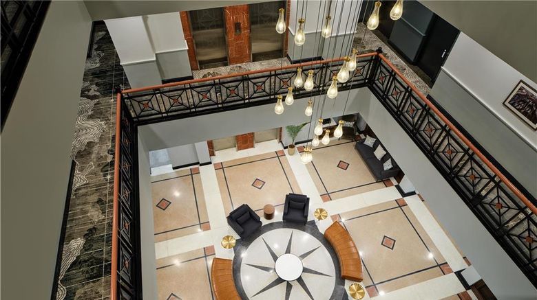 <b>Tryon Riverfront Inn Tapestry Lobby</b>. Images powered by <a href="https://iceportal.shijigroup.com/" title="IcePortal" target="_blank">IcePortal</a>.