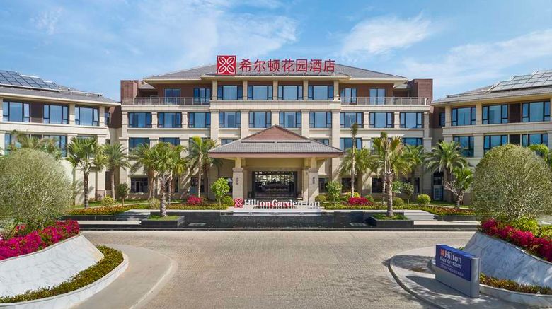 Hilton Garden Inn Sanya Bay Exterior. Images powered by <a href="https://iceportal.shijigroup.com" target="_blank" rel="noopener">Ice Portal</a>.