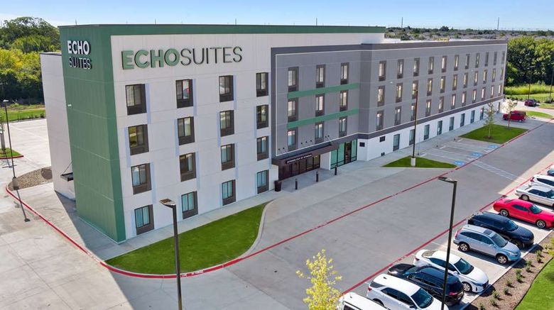<b>ECHO Suites Extended Stay by Wyndham Exterior</b>. Images powered by <a href="https://iceportal.shijigroup.com/" title="IcePortal" target="_blank">IcePortal</a>.