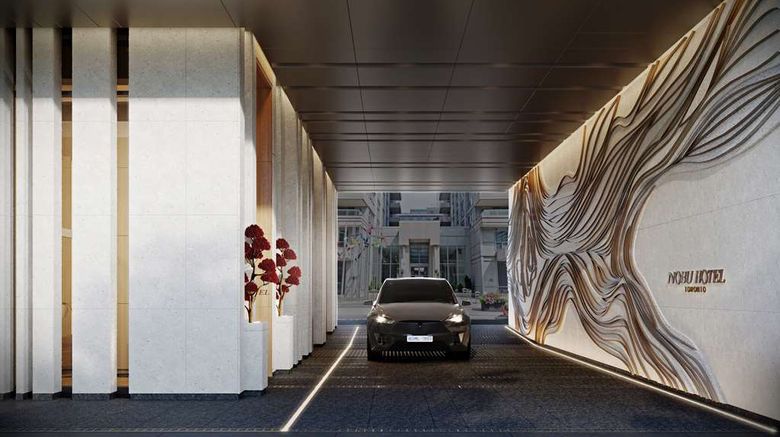 <b>Nobu Hotel Toronto Exterior</b>. Images powered by <a href="https://iceportal.shijigroup.com/" title="IcePortal" target="_blank">IcePortal</a>.