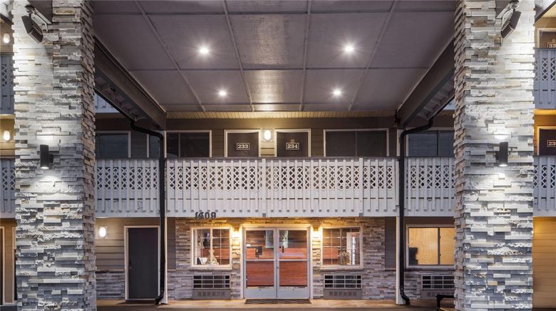 <b>Basecamp Puyallup-Travelodge by Wyndham Exterior</b>. Images powered by <a href="https://iceportal.shijigroup.com/" title="IcePortal" target="_blank">IcePortal</a>.