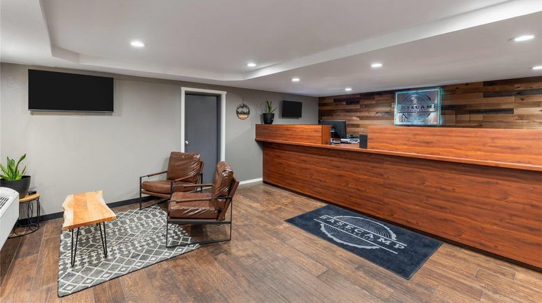 <b>Basecamp Puyallup-Travelodge by Wyndham Lobby</b>. Images powered by <a href="https://iceportal.shijigroup.com/" title="IcePortal" target="_blank">IcePortal</a>.