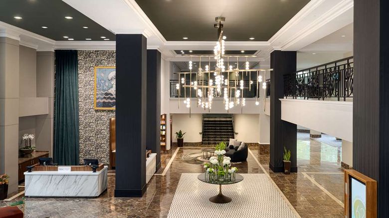 <b>The American Hotel, Tapestry Collection Lobby</b>. Images powered by <a href="https://iceportal.shijigroup.com/" title="IcePortal" target="_blank">IcePortal</a>.