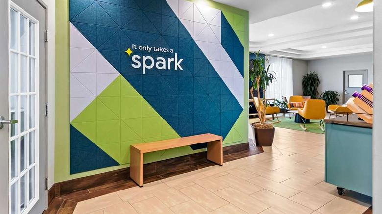 <b>Spark by Hilton San Antonio SeaWorld Lobby</b>. Images powered by <a href="https://iceportal.shijigroup.com/" title="IcePortal" target="_blank">IcePortal</a>.