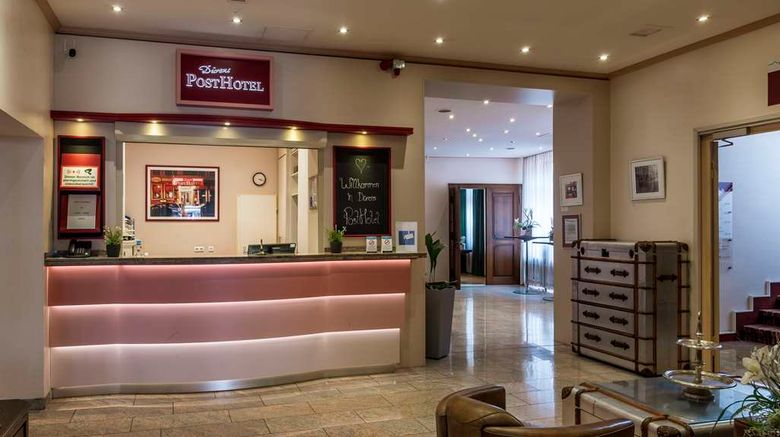 <b>Trip Inn Post Hotel Lobby</b>. Images powered by <a href="https://iceportal.shijigroup.com/" title="IcePortal" target="_blank">IcePortal</a>.