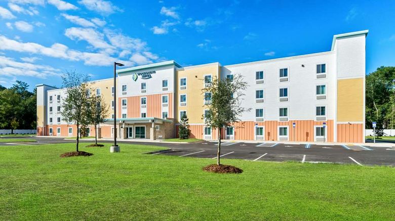 Woodspring Suites Pensacola West Exterior. Images powered by <a href="https://iceportal.shijigroup.com" target="_blank" rel="noopener">Ice Portal</a>.