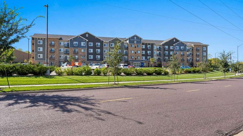 <b>WaterWalk Extended Stay Kansas City Exterior</b>. Images powered by <a href="https://iceportal.shijigroup.com/" title="IcePortal" target="_blank">IcePortal</a>.