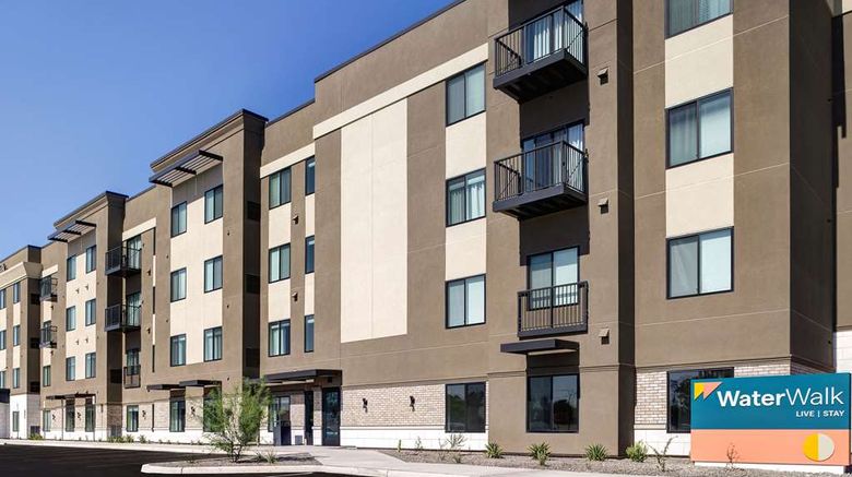 <b>WaterWalk Extended Stay Huntsville Exterior</b>. Images powered by <a href="https://iceportal.shijigroup.com/" title="IcePortal" target="_blank">IcePortal</a>.
