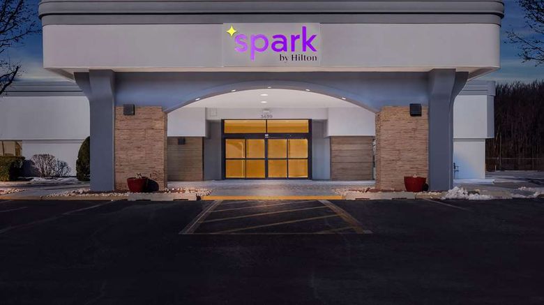 <b>Spark by Hilton Bensalem Philadelphia Exterior</b>. Images powered by <a href="https://iceportal.shijigroup.com/" title="IcePortal" target="_blank">IcePortal</a>.