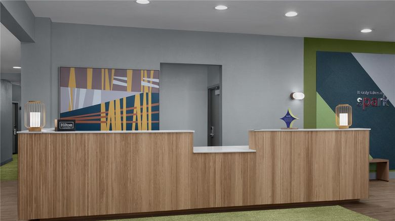 <b>Spark by Hilton Vestal Binghamton Lobby</b>. Images powered by <a href="https://iceportal.shijigroup.com/" title="IcePortal" target="_blank">IcePortal</a>.