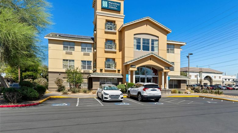 <b>MainStay Suites Las Vegas Flamingo Exterior</b>. Images powered by <a href="https://iceportal.shijigroup.com/" title="IcePortal" target="_blank">IcePortal</a>.