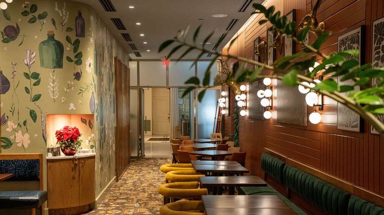 <b>Hotel Theo New Orleans, Tapestry Coll Restaurant</b>. Images powered by <a href="https://iceportal.shijigroup.com/" title="IcePortal" target="_blank">IcePortal</a>.