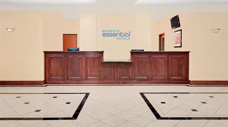 <b>Sonesta Essential Hotels Odessa Lobby</b>. Images powered by <a href="https://iceportal.shijigroup.com/" title="IcePortal" target="_blank">IcePortal</a>.