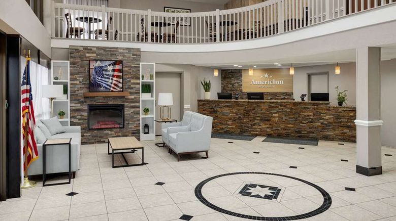 <b>AmericInn Grand Rapids Airport North Lobby</b>. Images powered by <a href="https://iceportal.shijigroup.com/" title="IcePortal" target="_blank">IcePortal</a>.