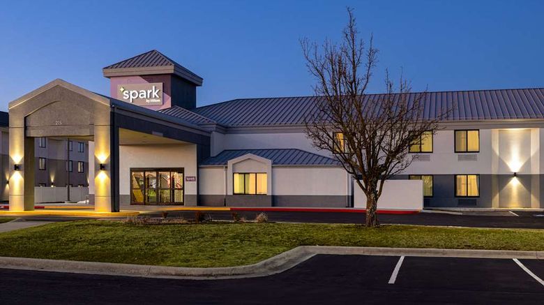 Spark by Hilton Bentonville Exterior. Images powered by <a href="https://iceportal.shijigroup.com" target="_blank" rel="noopener">Ice Portal</a>.