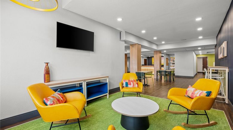 <b>Spark by Hilton Stillwater Lobby</b>. Images powered by <a href="https://iceportal.shijigroup.com/" title="IcePortal" target="_blank">IcePortal</a>.