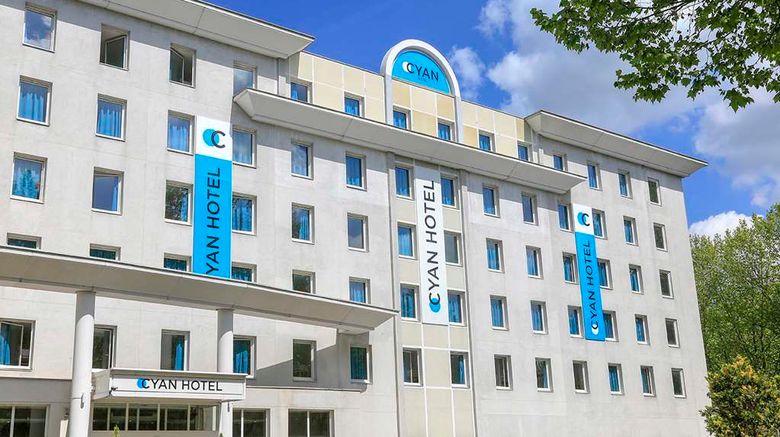 Cyan Hotel Exterior. Images powered by <a href="https://iceportal.shijigroup.com" target="_blank" rel="noopener">Ice Portal</a>.