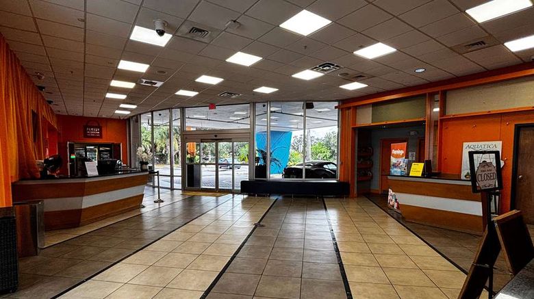 Ramada by Wyndham Hotel  and  Water Park Lobby. Images powered by <a href="https://iceportal.shijigroup.com" target="_blank" rel="noopener">Ice Portal</a>.