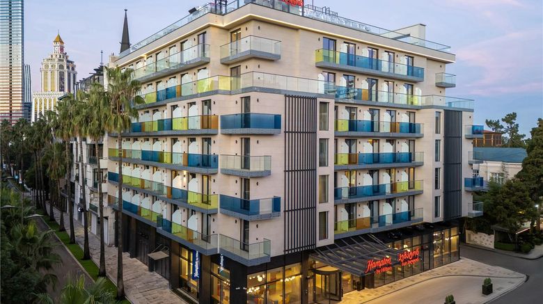Hampton Batumi Center Exterior. Images powered by <a href="https://iceportal.shijigroup.com" target="_blank" rel="noopener">Ice Portal</a>.