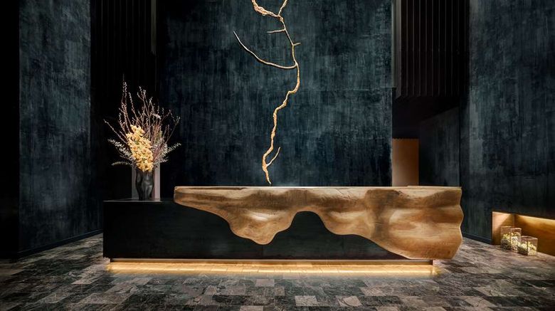 <b>Nobu Hotel Chicago Lobby</b>. Images powered by <a href="https://iceportal.shijigroup.com/" title="IcePortal" target="_blank">IcePortal</a>.