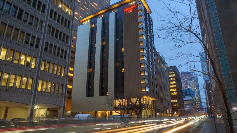 <b>Hampton Inn by Hilton Calgary Downtown Exterior</b>. Images powered by <a href="https://iceportal.shijigroup.com/" title="IcePortal" target="_blank">IcePortal</a>.
