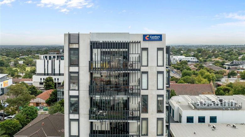<b>Comfort Apartments Box Hill Exterior</b>. Images powered by <a href="https://iceportal.shijigroup.com/" title="IcePortal" target="_blank">IcePortal</a>.