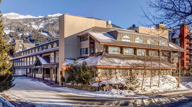 Listel Whistler Hotel Exterior. Images powered by <a href="https://iceportal.shijigroup.com" target="_blank" rel="noopener">Ice Portal</a>.