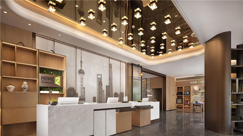 <b>Home2 Suites by Hilton Shanghai Hongqiao Lobby</b>. Images powered by <a href="https://iceportal.shijigroup.com/" title="IcePortal" target="_blank">IcePortal</a>.
