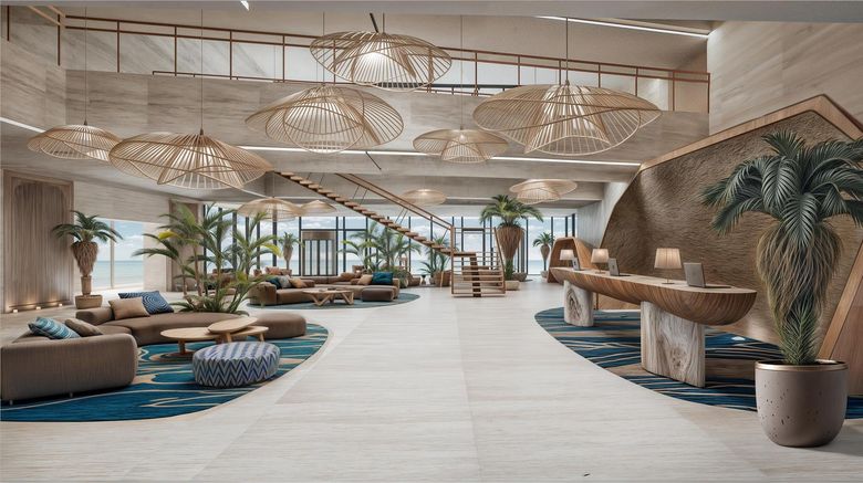<b>Hilton Kuwait Resort Lobby</b>. Images powered by <a href="https://iceportal.shijigroup.com/" title="IcePortal" target="_blank">IcePortal</a>.