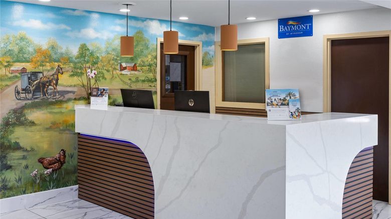 <b>Baymont Lancaster PA Dutch Country Lobby</b>. Images powered by <a href="https://iceportal.shijigroup.com/" title="IcePortal" target="_blank">IcePortal</a>.